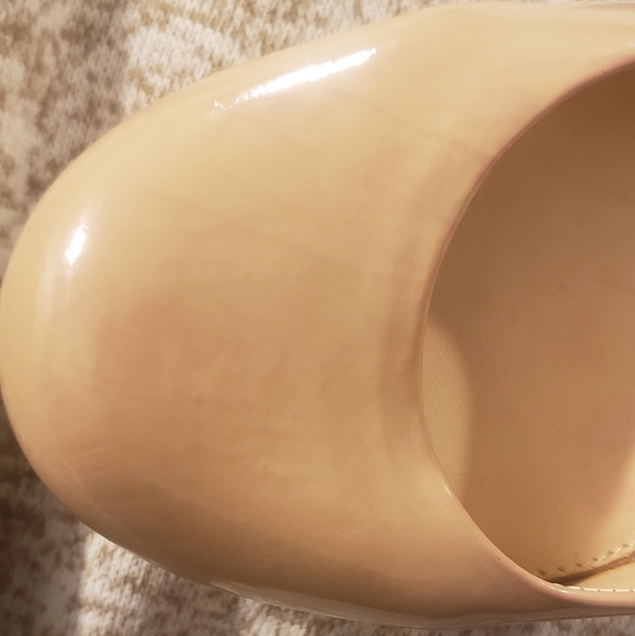 Jessica Simpson nude Heels stiletto platform pumps patent leather size 10 - Picture 6 of 11